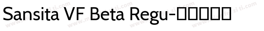 Sansita VF Beta Regu字体转换